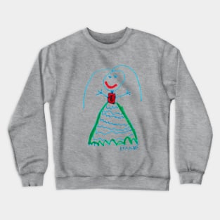 Cute Girl Art by Kenna - Homeschool Art Class 2021/22 Art Supplies Fundraiser Crewneck Sweatshirt